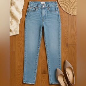 ✨ AGOLDE High Rise Straight Jeans – Size 25 – Light Wash – Premium Denim